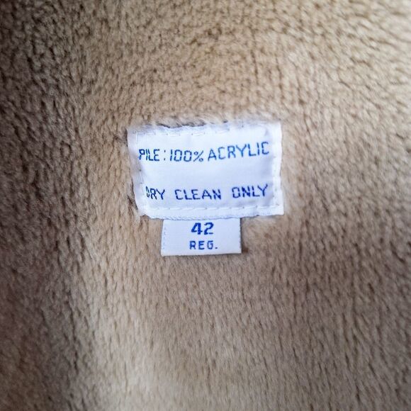 Misty Harbor Vintage Water Resistant Removable Faux Fur Lining Trench‎ Coat 42R - Picture 13 of 16